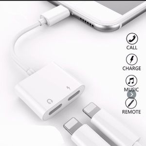 2in1 Charger Splitter Headphone Adapter